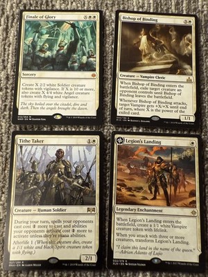 Magic The Gathering MTG White Card Lot 4x Finale of Glory Legion's Landing Rares