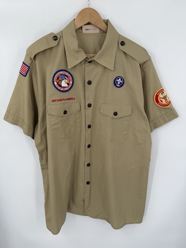 Boy Scouts of America Men’s Uniform Shirt Cotton Blend Size XL USA Made