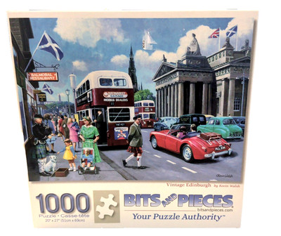 Bits and Pieces Vintage Edinburgh 1000 Piece Puzzle 20'' x 27''  Complete