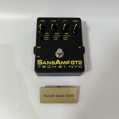 Tech 21 SansAmp GT2 Analog Amp Simulator Guitar Effects Pedal Black NYC Japan