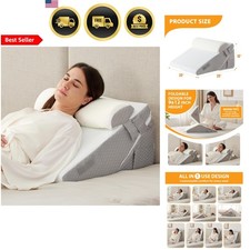 Wedge Pillow Set Memory Foam Support Post Surgery Snoring Acid Reflux Rest