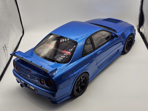Nissan Skyline GT-R R34 Z-TUNE Blu 1:12 Ottomobile In Box - Imagen 3 de 4