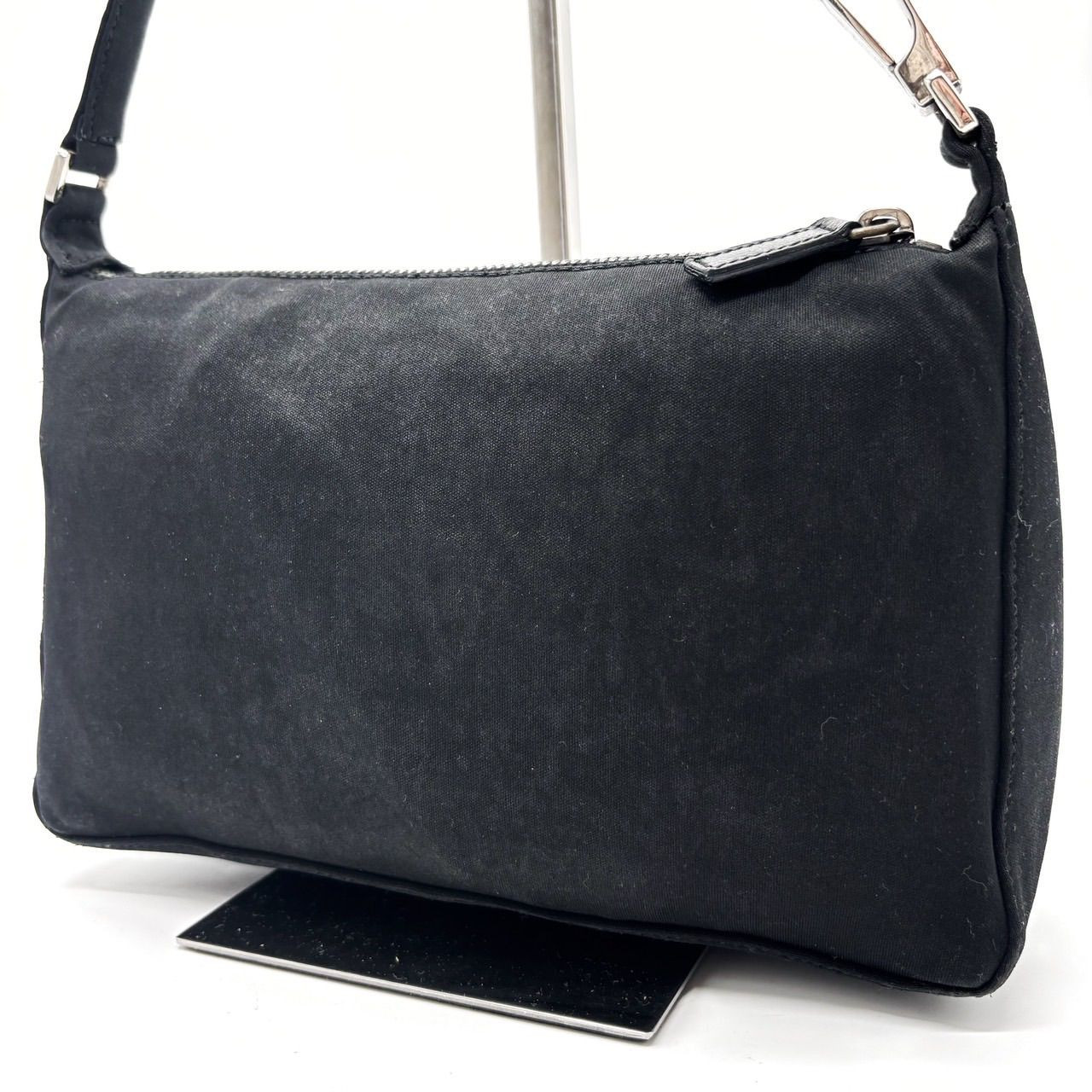 FENDI FF Suede Leather Black Tote Hand Bag Authentic from Japan