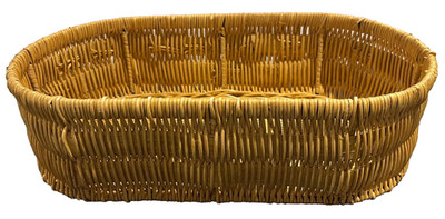 Wicker Bread Basket Oval 13.5'' x 7.25 '' Snack Organizer Basket