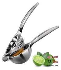 Silver Heavy Duty Lemon Squeezer - Max Extraction Hand Press - Heavy Duty Juicer
