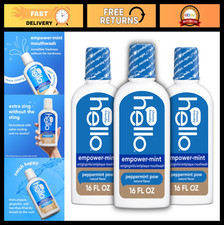 Fluoride-Free Alcohol-Free Mint Mouthwash, Peppermint Flavor, 3 Pack, 16 Fl Oz