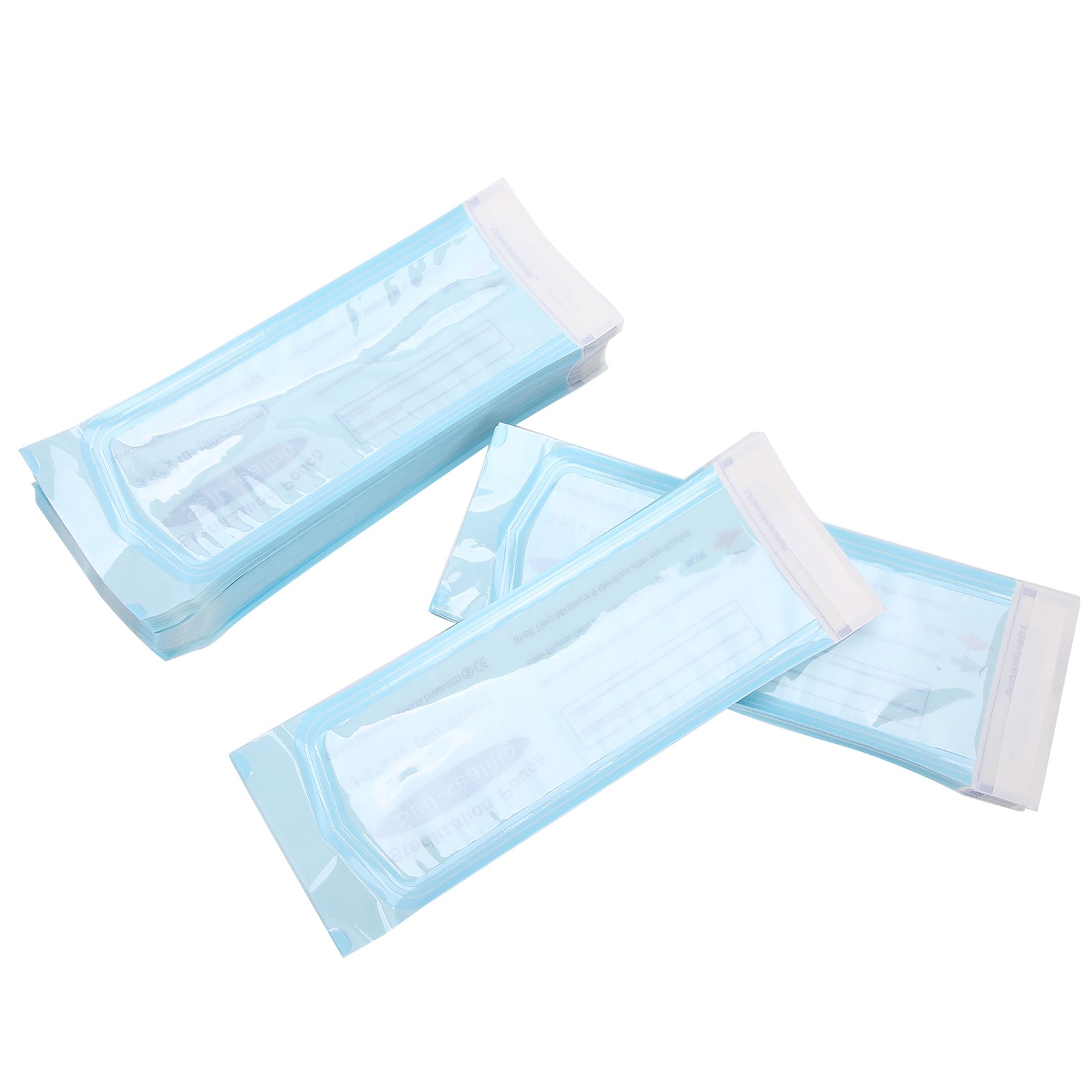 200pcs/box 90x260mm Self Sealing Dental Pouch Disposable Dental Tattoo Tool BLW