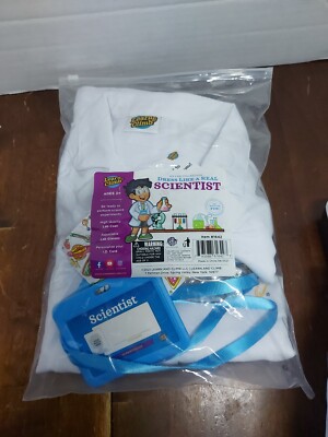 Learn & Climb Dress Like a Real Scientist 3+ Lab Coat, Glasses. I.D. Card, Blue