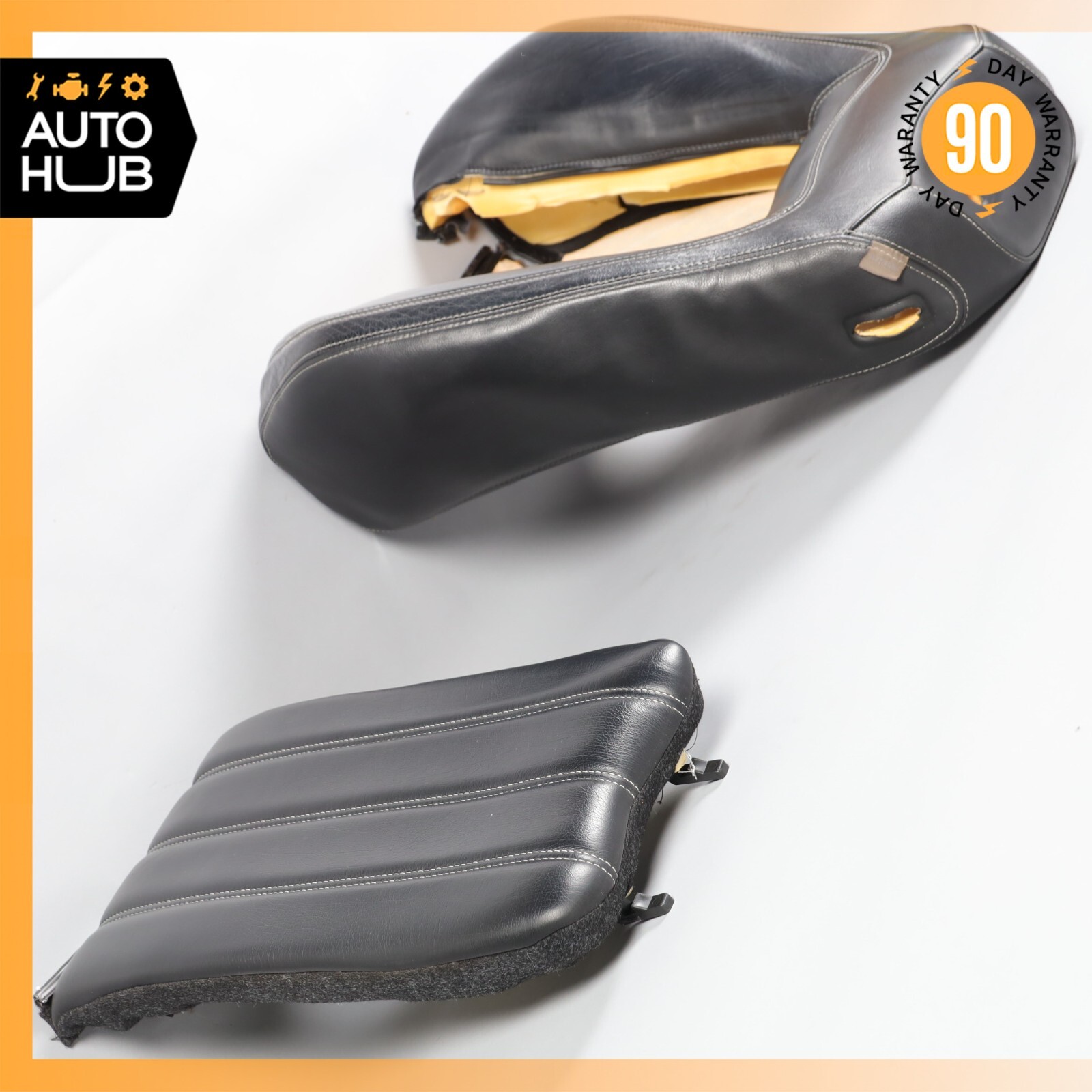 08-12 Maserati GranTurismo S M145 Left Side Top Upper Seat Cushion Black OEM