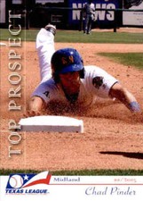 2015 Texas League Top Prospects #17 Chad Pinder Richmond Virginia Baseball Card
