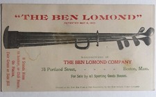 Early 1900'd Golf Advertising Card Ben Lomond Golf Club Stand Rare