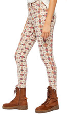 Free People Wild Child Skinny Printed Jeans 25 NWT 98