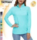 UPF50+ Women's UV Protection Shirts 1/4 Zip Golf Sport Polo Shirt Long Sleeve T