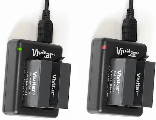 Batería para GoPro HERO4 PLATA X2 + CARGADOR VENDEDOR DE ESTADOS UNIDOS ENVÍO RÁPIDO NUEVO EN CAJA  Foto 2 de 4