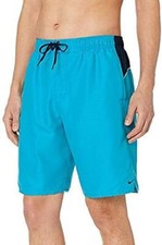 Nike Swim Men's Color Surge 9-inch Volley Shorts Light Blue Fury/Blue, S