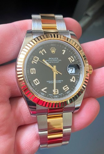 ROLEX 2015 Black dial Datejust II 