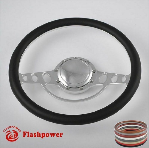 Volantes Billet 14" color tostado medio envoltorio Buick Cadillac Pontiac GTO Firebird - Imagen 6 de 11