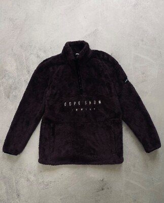 New DOPE Snow MMIX Women's 1/2 Zip Pile W Fleece Sand Sweater Neck