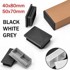 Rectangle Plastic End Caps Table Chair Feet Leg Protectors Blanking Plugs Bung