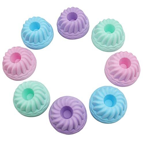 12 Mini Stampi in Silicone per Muffin, Stampo in Silicone, stampi (c7a)