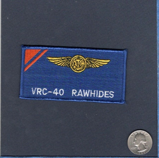 VRC40 RAWHIDES Naval Aircrew Name Tag US Navy C2 GREYHOUND Squadron