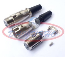 ONE XLR Female 3-pin Plug MicrophPatch Connector NEW