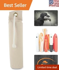 Versatile Dog Training Dummy - Natural Canvas, Weighted & Floats for All Breeds