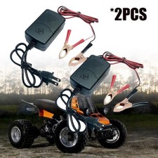 2pcs Car Battery Charger Maintainer 12v Trickle Rv For Truck Motorcycle Atv Auto
