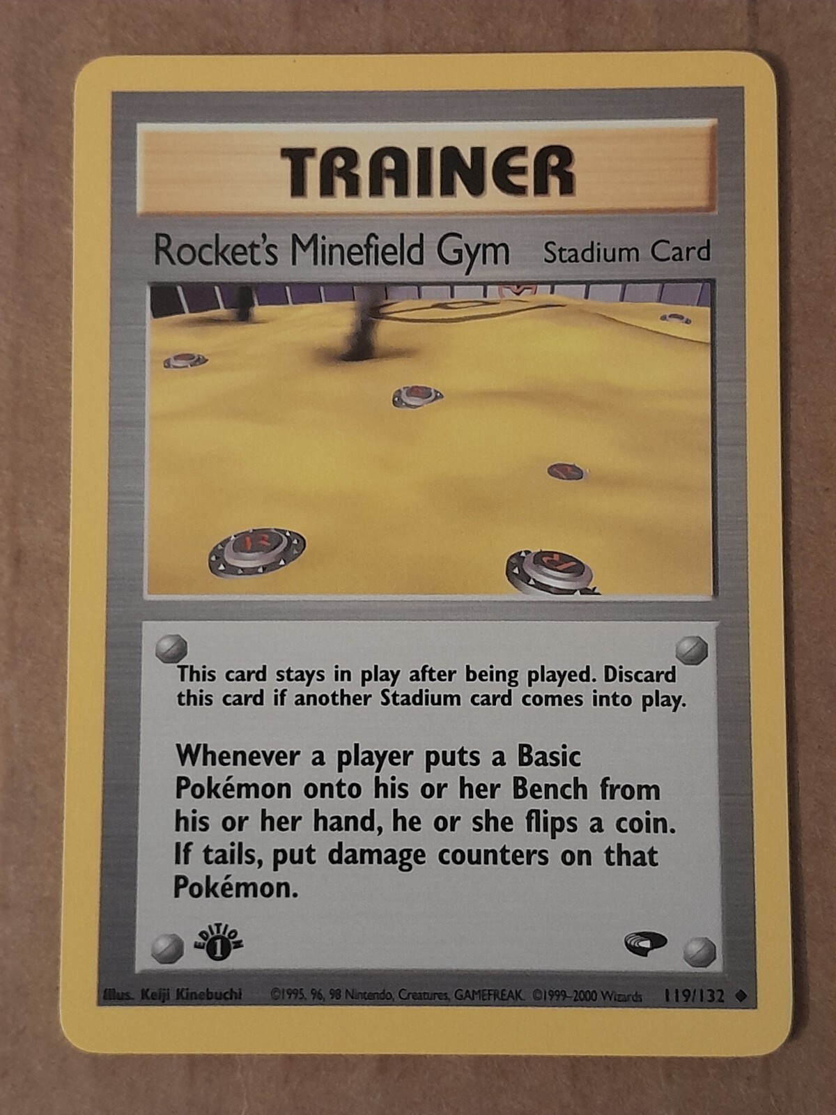 Rocket's Minefield Gym 119/132 1st Edition Gym Challenge NM See Pictures