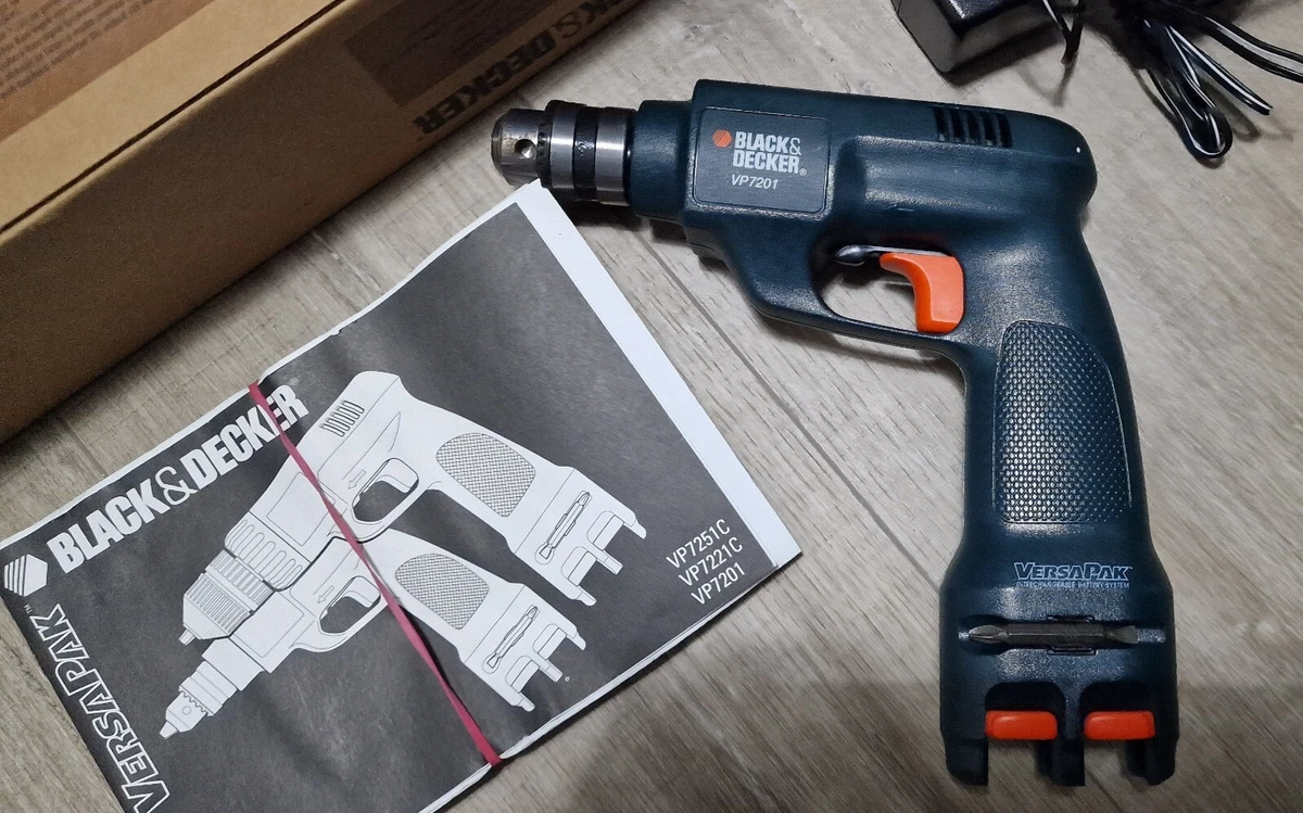 Black and decker 7.2 v cordless drill versapak deals
