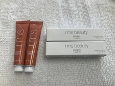 2 X RMS Beauty Liplights Cream Lip Gloss BISOU 0.31 Oz. Full Size  Lip Gloss NIB