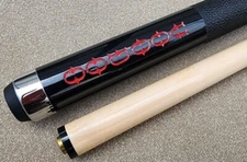 Voodoo VOD21 BLOODSHED Pool Cue Leather Wrap Chce Shaft Diam FREE Predator Chalk