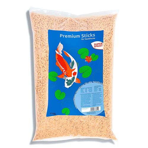 Premium Sticks für Teichfische 7L Fischsticks Hauptfutter Fischfutter