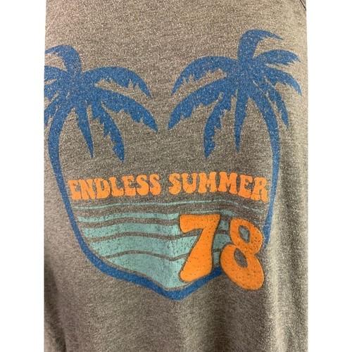 XL (14/16) Art Class Girls Gray Vintage Inspired Tank Top "Endless Summer 78" - Picture 2 of 5