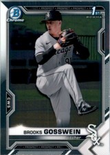 2021 Bowman Draft Chrome #BDC-21 Brooks Gosswein 1st Bowman
