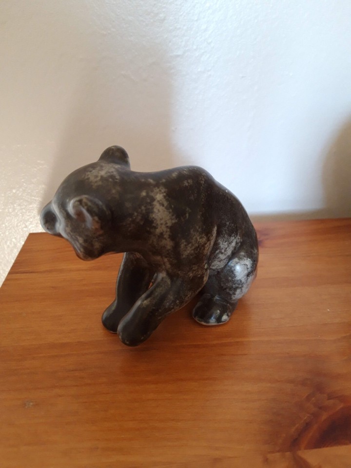 Johgus Bornholm Bear Danish Mid Century Pottery Scandinavian ceramic