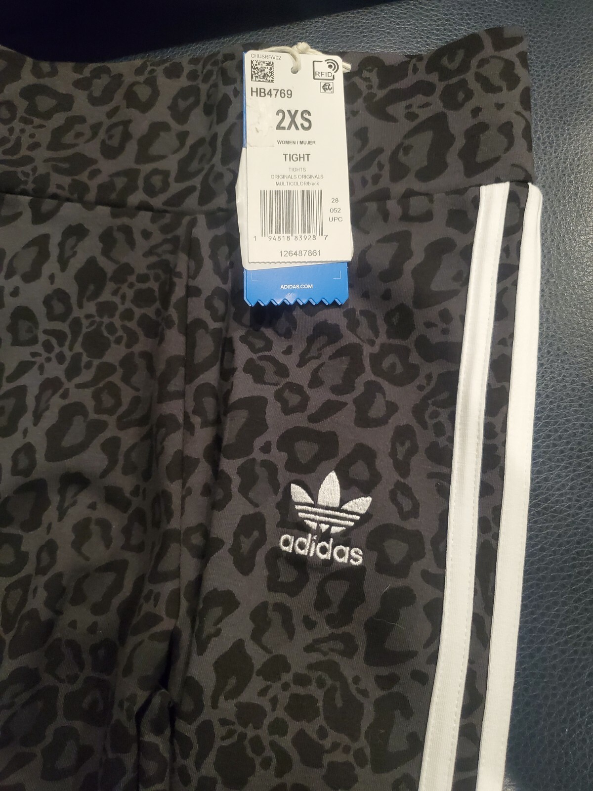 🔥NEW ADIDAS ORIGINALS WOMEN\u0026#039;S LEOPARD LUXE TREFOIL TIGHTS ~ SIZE 2XS # HB4769 | eBay