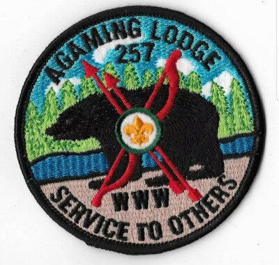 Boy Scout OA 257 Agaming Lodge R6 Service to Others Patch