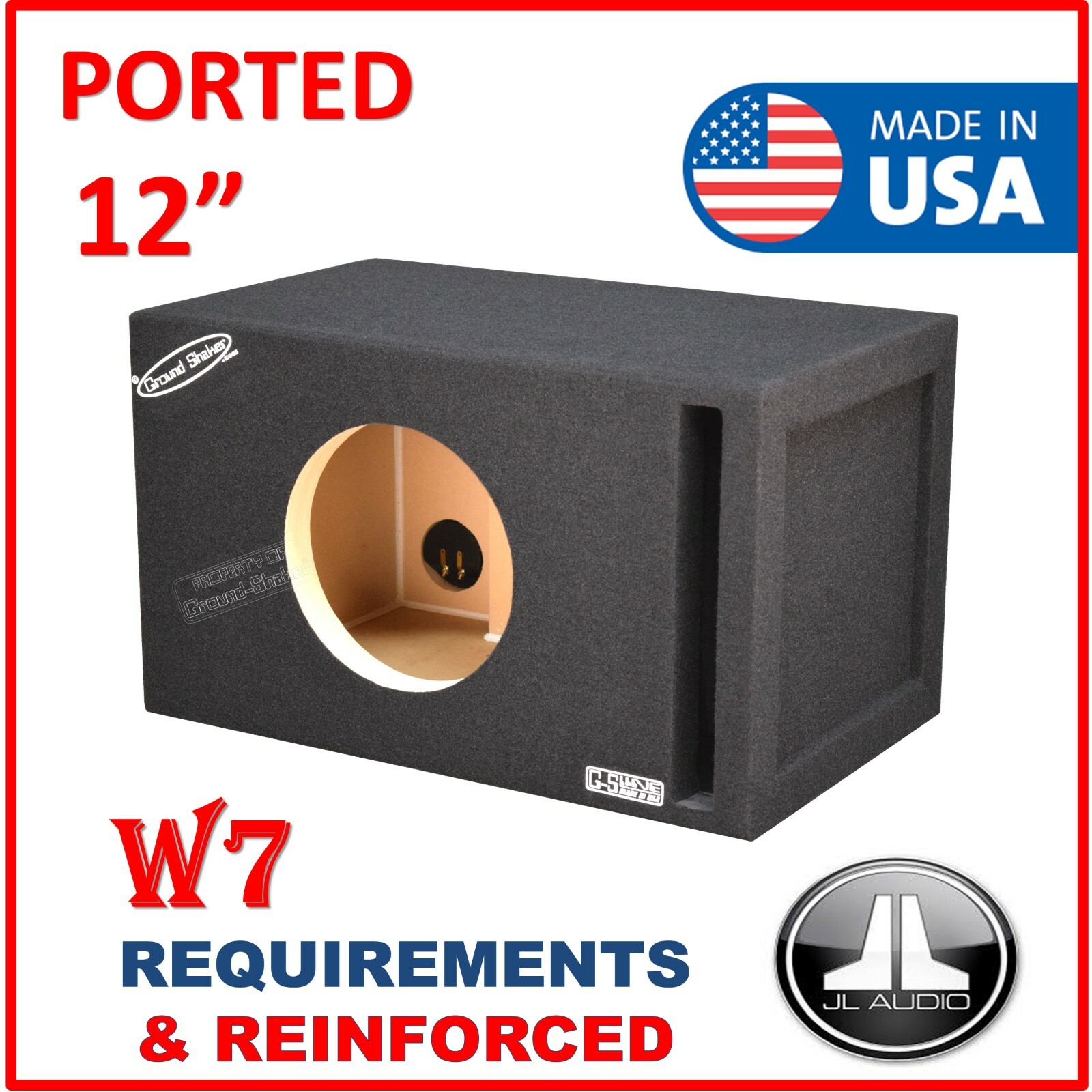 jl audio w7 12 ported box