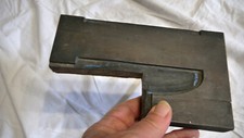 ECCEZIONALE "L" LETTERA in legno 20cm STAMPA A CARATTERI TIPOGRAFICI letterpress