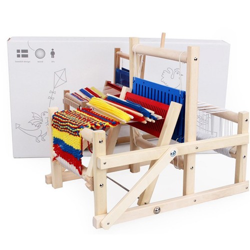 Traditional DIY Weaving Toys Weaving Loom Kit Frame Kit Tabletop Puzzle Toys - Picture 5 of 7