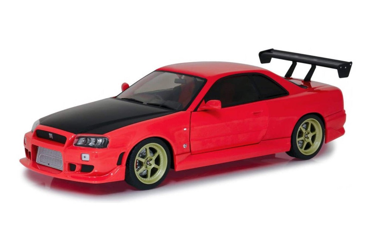 Greenlight 1999 Nissan Skyline GT-R (R34) Red w/ Black Hood Greenlight 1999 Nissan Skyline GT-R (R34) Red w/ Black Hood