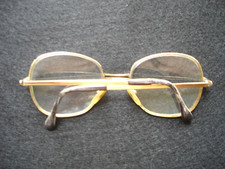 Vintage 135 AMOR France Frame 52-20 Gold tone Eyeglasses