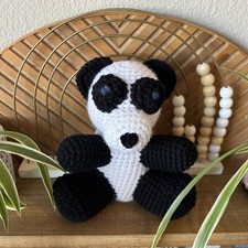 Crochet Panda Stuffed Animal Stuffed Panda Toy