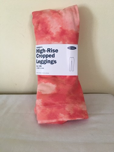 NWT Old Navy Women's Coral Tie Dye High 