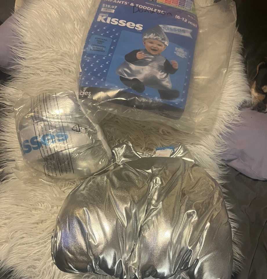 6-12 Meses Rubíes Bebé Hershey's Beso Disfraz Niño Niña Fiesta Cumpleaños Tónico Sombrero Foto 3 de 4