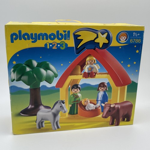 PLAYMOBIL 1.2.3. 6786 Cr?�che De No?�l J?�sus Christmas | eBay