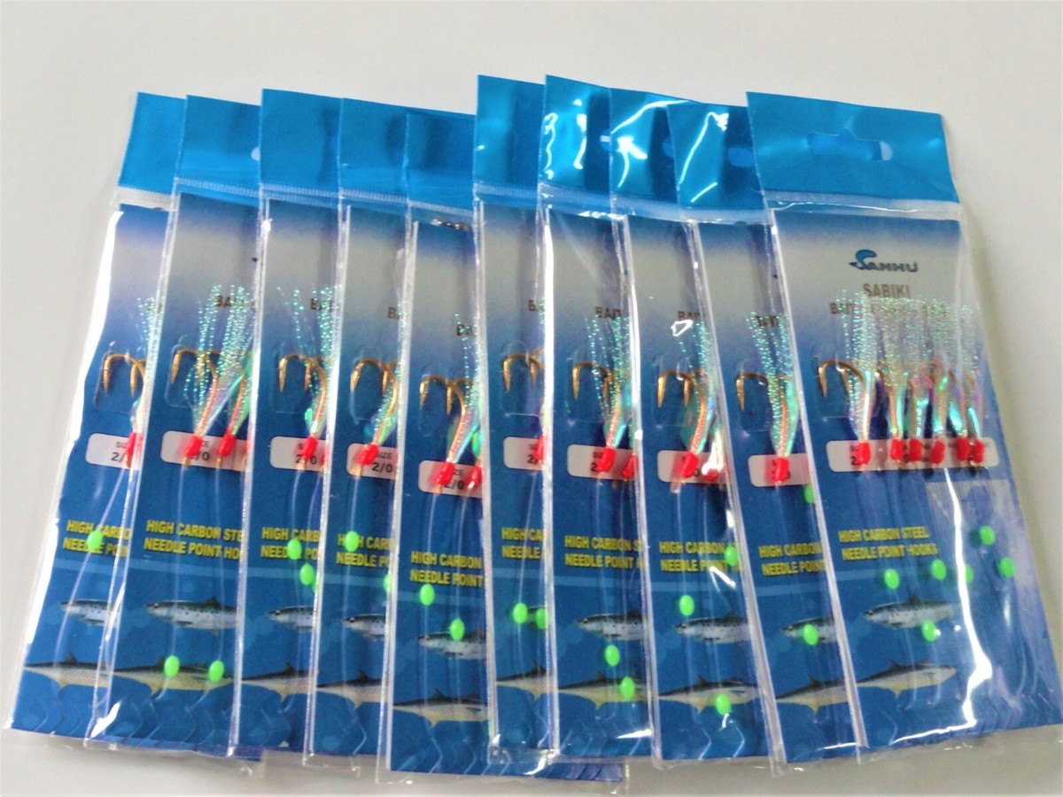 Sabiki, Esche Da Pesca Morbide Con 6 Ganci, Per - Foto 2