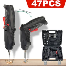 Cordless Electric Screwdriver Set Compact Driver 3.6v with Battery & Case &Light