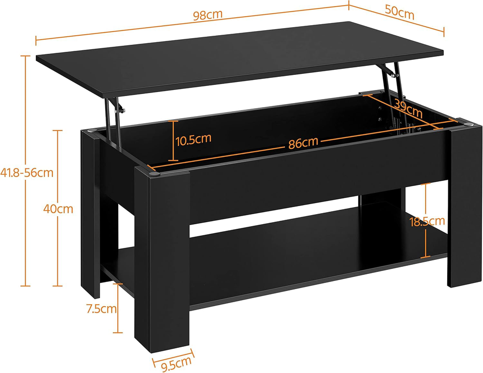 Yaheetech Coffee Table, Lift Top Coffee Table with Storage Compartment